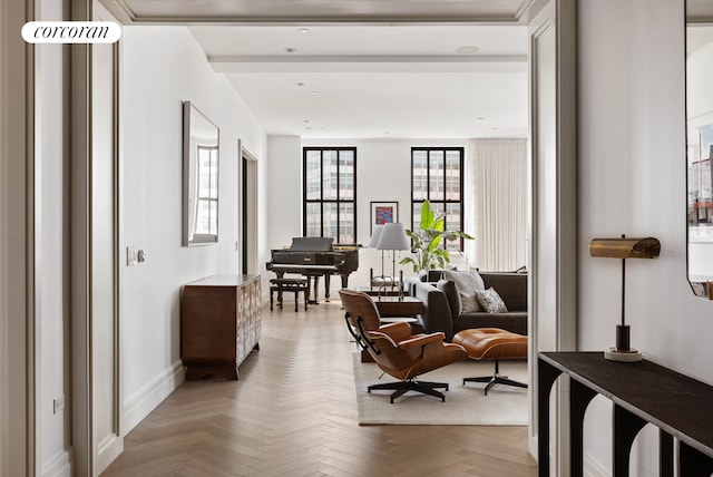 100 Barclay St Unit 20B, New York City, NY 10007 - sitting room featuring baseboards and a desk