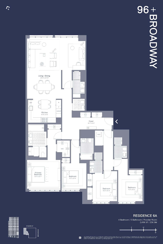 250 W 96th St Unit 6A, New York City, NY 10025 - floor plan / room layout