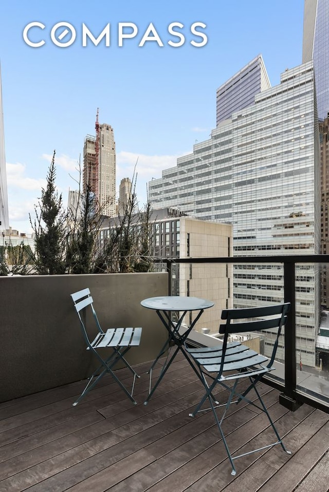 101 Warren St Unit 11L, New York City, NY 10007 - deck featuring a view of city