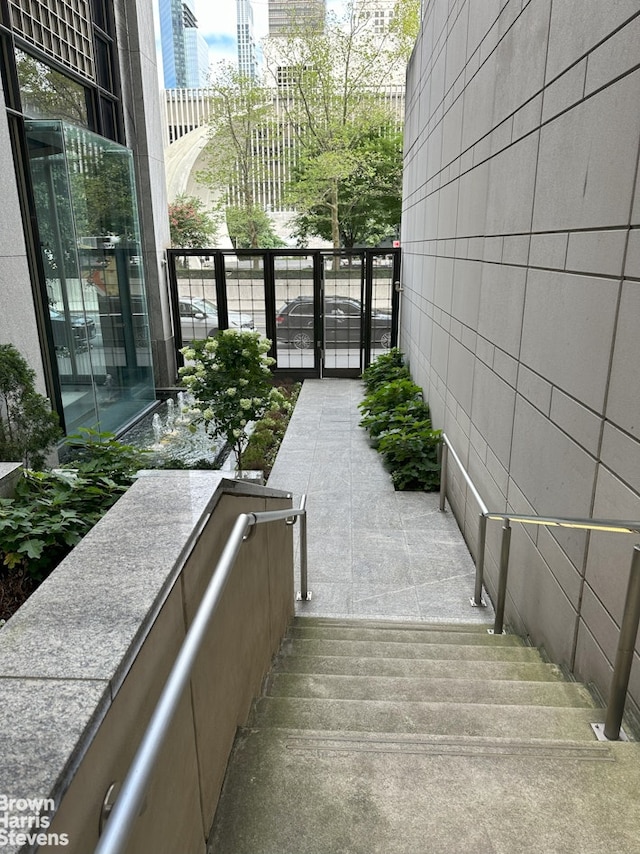 view of staircase