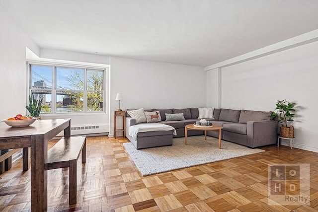 455 Fdr Dr Unit B405, New York City, NY 10002 - living room with baseboards and baseboard heating