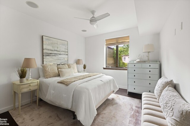 357 Dean St Unit 4A, New York City, NY 11217 - bedroom featuring baseboards and a ceiling fan