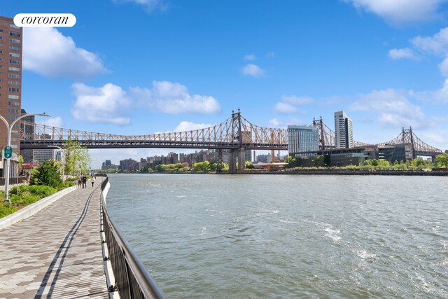 36 Sutton Pl S Unit 11A, New York City, NY 10022 - water view featuring a notable bridge