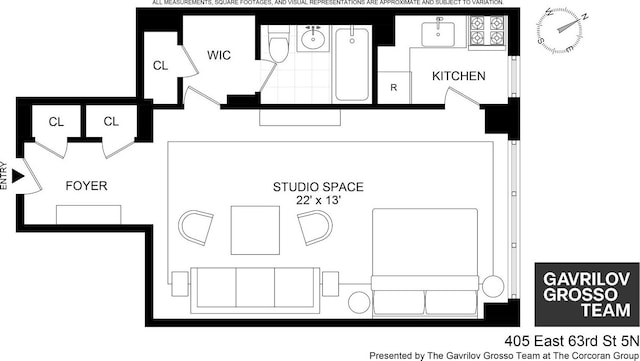 405 E 63rd St Unit 5N, New York City, NY 10065 - property floor plan