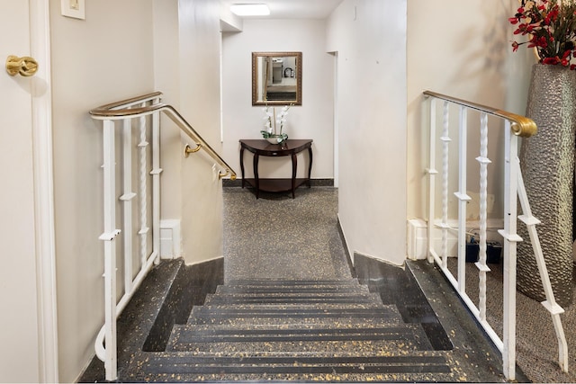895 Park Ave Unit 1B, New York City, NY 10075 - staircase with baseboards