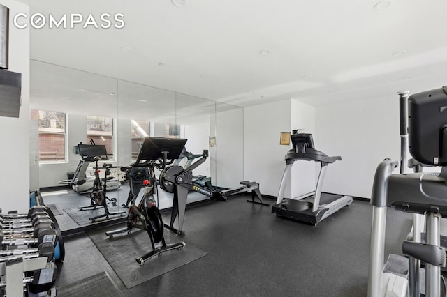 view of gym