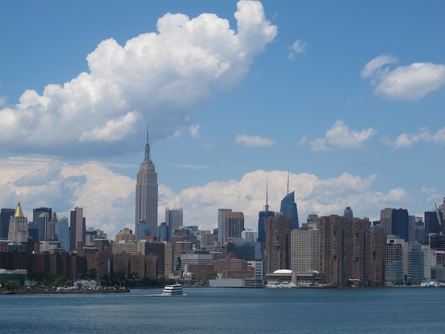 city view with a nearby body of water