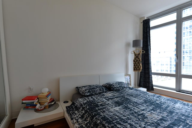 2 Northside Piers Unit 5-U, New York City, NY 11249 - bedroom with dark wood finished floors