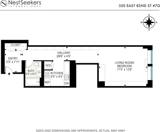 350 E 82nd St Unit 7-G, New York City, NY 10028 - view of home floor plan