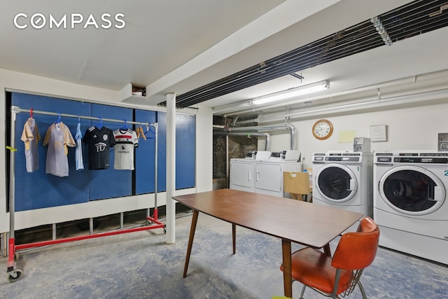 152 N 9th St Unit 1R, New York City, NY 11249 - shared laundry room featuring separate washer and dryer