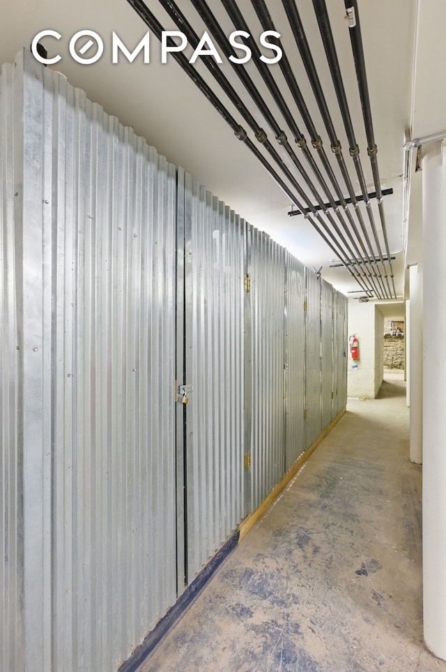 152 N 9th St Unit 1R, New York City, NY 11249 - hallway with concrete floors