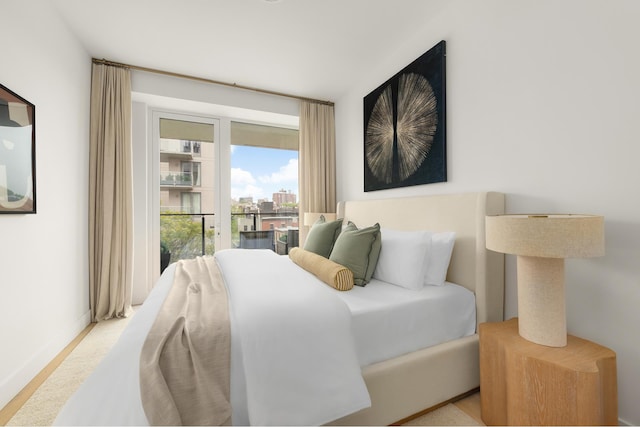684 Dean St Unit 4, New York City, NY 11238 - bedroom featuring baseboards and access to exterior