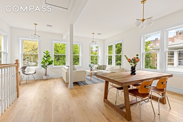 view of sunroom / solarium