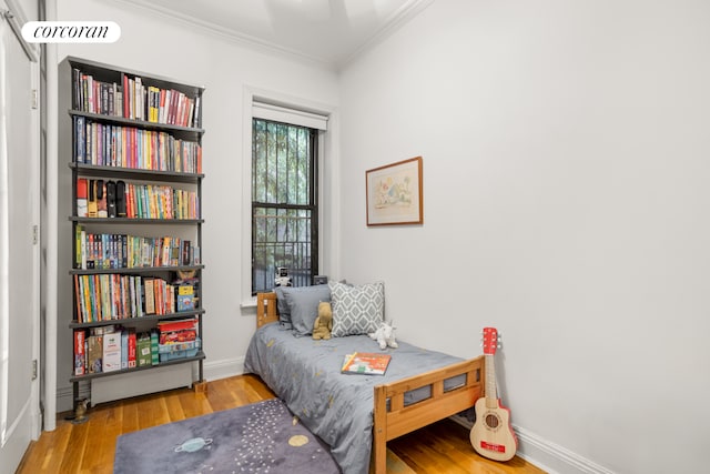 322 6th St Unit 5, New York City, NY 11215 - bedroom featuring crown molding and wood finished floors