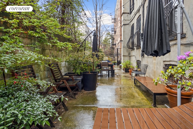 322 6th St Unit 5, New York City, NY 11215 - view of wooden terrace