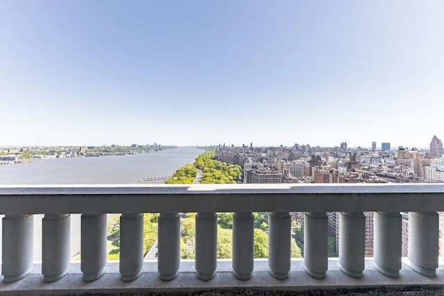 water view featuring nearby urban area