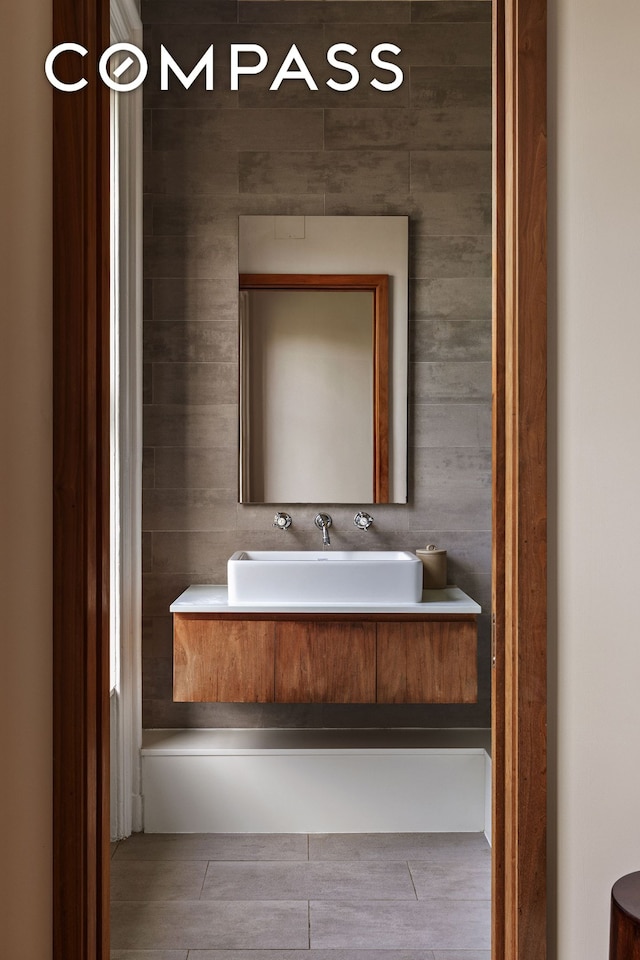 bathroom with a sink