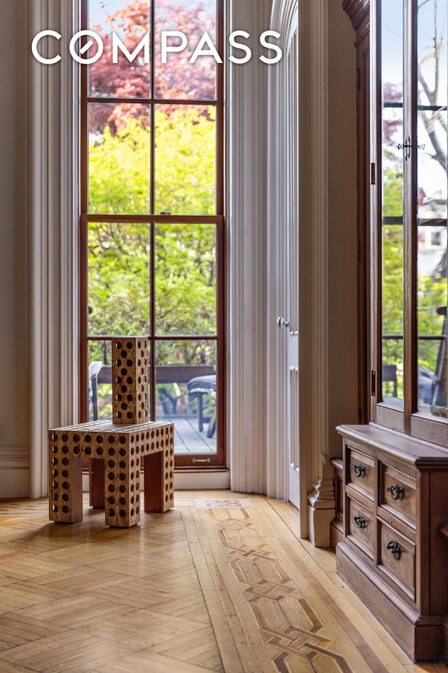 doorway featuring healthy amount of natural light