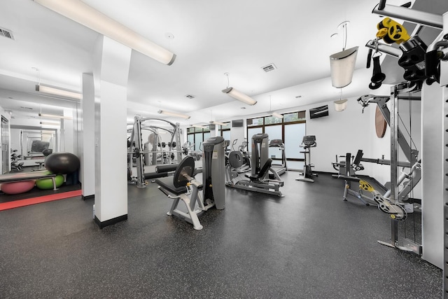 view of gym