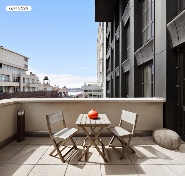 balcony featuring a city view