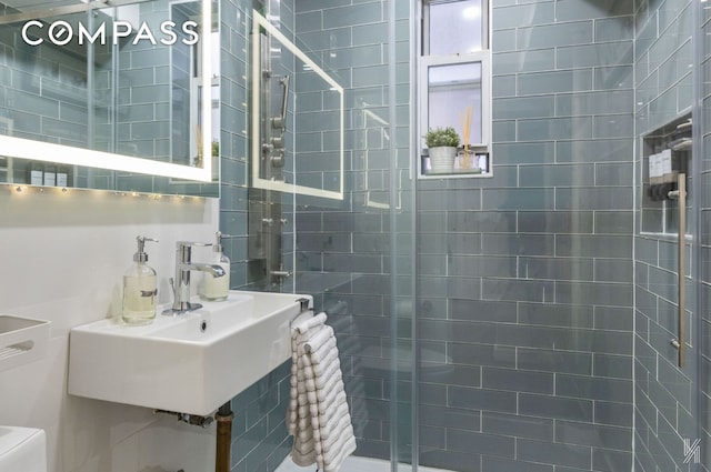 33-44 93rd St Unit 5X, New York City, NY 11372 - full bath with a shower stall, toilet, and a sink