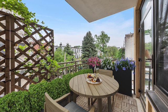 view of balcony