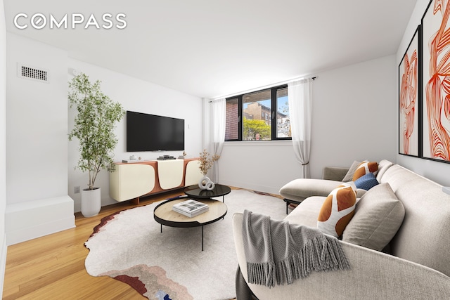 280 Nassau Ave Unit 1A, New York City, NY 11222 - living room with wood finished floors and baseboards