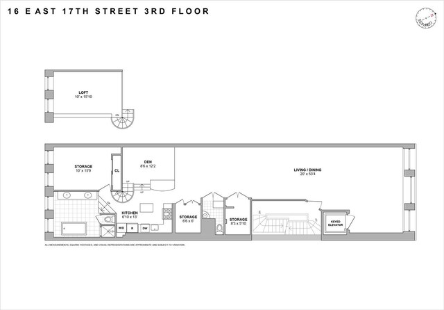 16 E 17th St Unit 3, New York City, NY 10003 - home floor plan