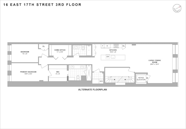16 E 17th St Unit 3, New York City, NY 10003 - property floor plan