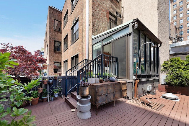 131 5th Ave Unit 601, New York City, NY 10011 - deck with a sunroom