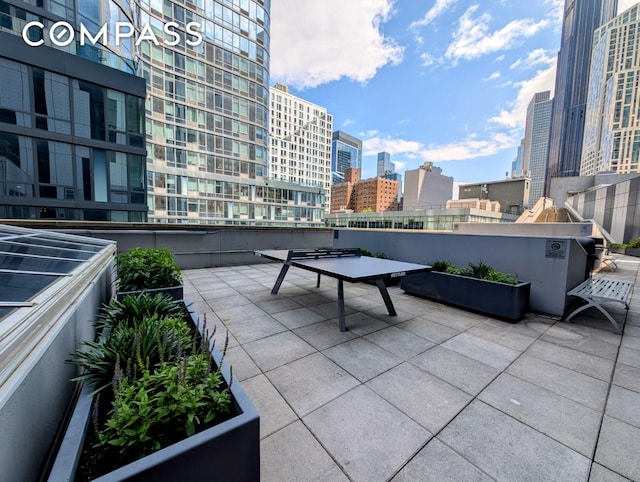 150 Myrtle Ave Unit 2503, New York City, NY 11201 - view of patio / terrace with a view of city