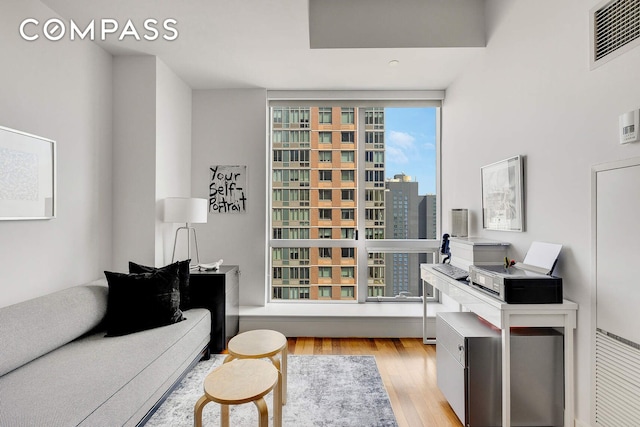150 Myrtle Ave Unit 2503, New York City, NY 11201 - living area with wood finished floors