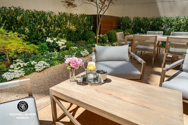 view of patio / terrace featuring outdoor dining space