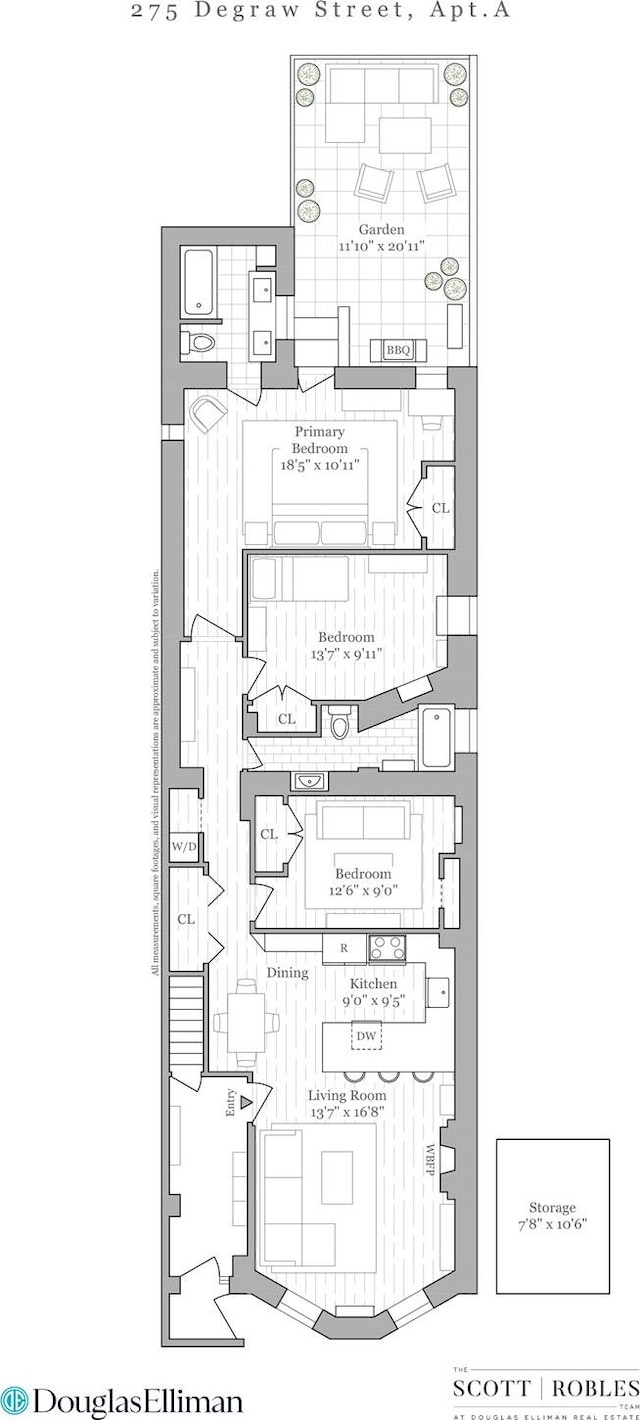 275 Degraw St Unit A, New York City, NY 11231 - view of room layout