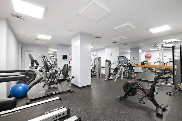 view of exercise room