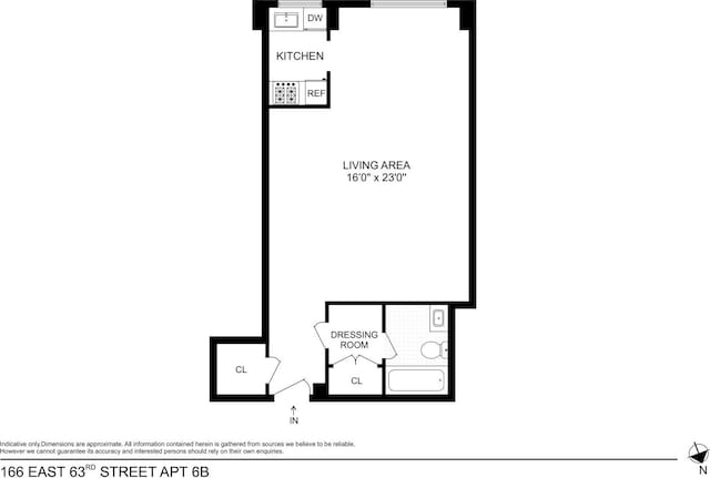 166 E 63rd St Unit 6B, New York City, NY 10021 - property floor plan