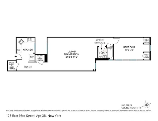 175 E 93rd St Unit 3-B, New York City, NY 10128 - view of home floor plan