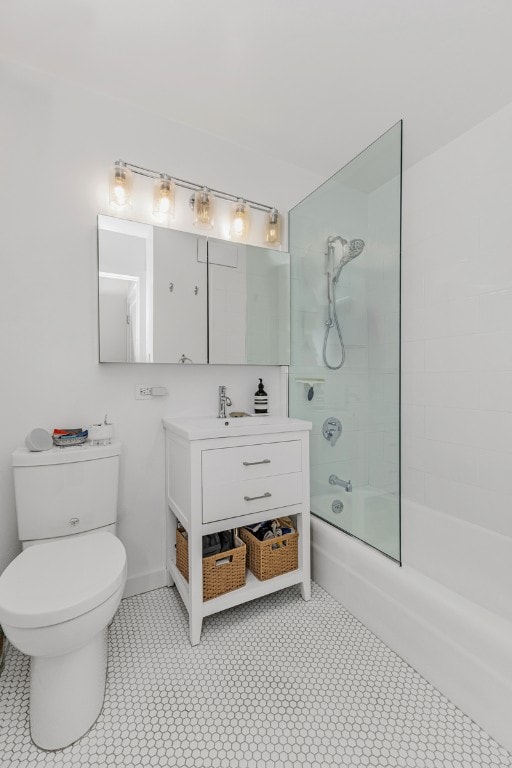 1641 3rd Ave Unit 28B, New York City, NY 10128 - bathroom featuring toilet, shower / bath combination, and vanity