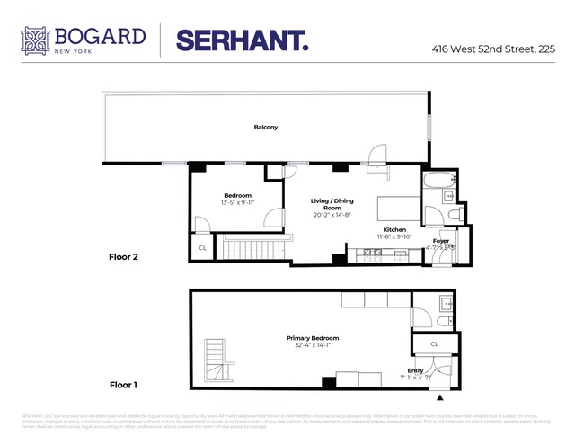 416 W 52nd St Unit 225, New York City, NY 10019 - home floor plan