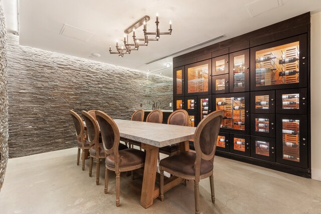 416 W 52nd St Unit 225, New York City, NY 10019 - wine cellar featuring concrete floors