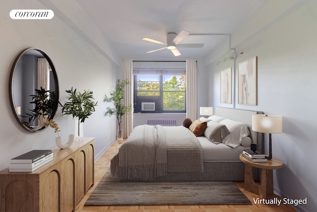 11 Riverside Dr Unit 4Kw, New York City, NY 10023 - bedroom featuring baseboards and radiator