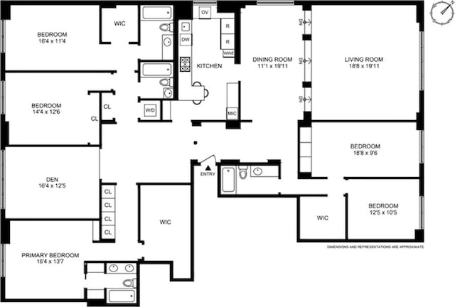 525 E 80th St Unit 7Bc, New York City, NY 10075 - floor plan / room layout