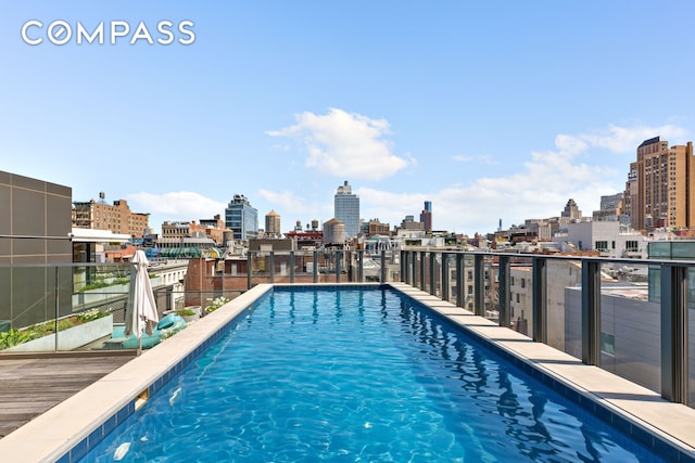 27 Wooster St Ph, Ph, New York City, NY 10013 - view of swimming pool featuring a skyline view