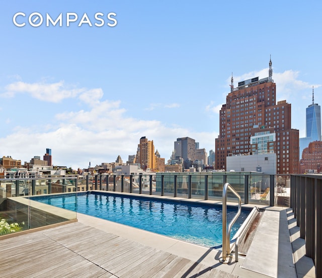 27 Wooster St Ph, Ph, New York City, NY 10013 - community pool with a view of skyline