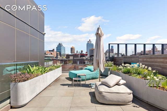 27 Wooster St Ph, Ph, New York City, NY 10013 - view of patio featuring a view of skyline