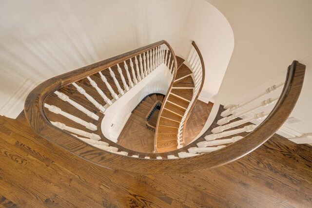 243 E 17th St, New York City, NY 10003 - stairway featuring baseboards