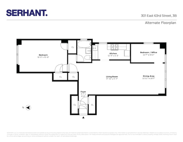 301 E 63rd St Unit 3B, New York City, NY 10065 - room layout