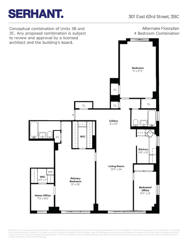301 E 63rd St Unit 3B, New York City, NY 10065 - property floor plan