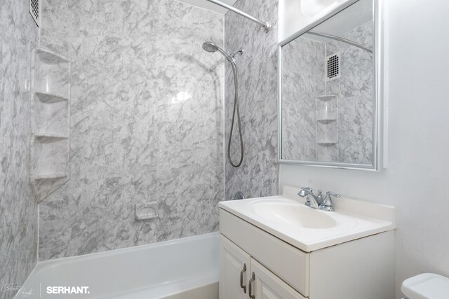 430 E 77th St Unit 4B, New York City, NY 10075 - full bath with vanity, tub / shower combination, and toilet