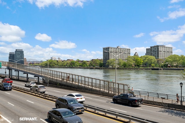 430 E 77th St Unit 4B, New York City, NY 10075 - water view featuring a notable bridge and nearby urban area